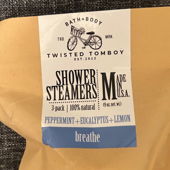 Twisted Tomboy Shower Steamers 3-Pack Peppermint Eucalyptus Lemon Natural NIP - Picture 2 of 3